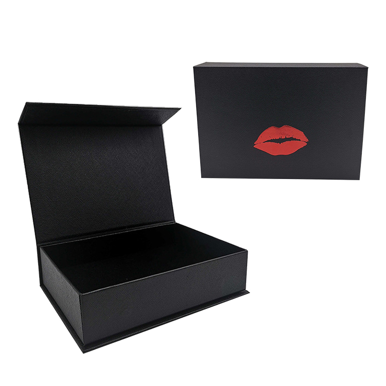 Custom Printed Lipstick Packaging Rigid Cardboard Magnetic Gift Lip Gloss Box With Logo
