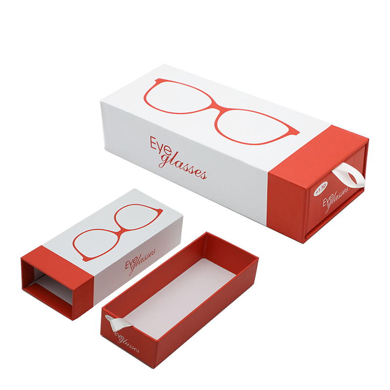 Creative Eyewear Packaging Design Custom Printed Eyeglasses Sliding Drawer Box