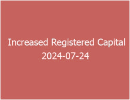 Registered capital increased to RMB 10 million on July 24