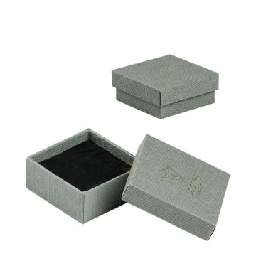 Blue Personalized Logo Ring Earrings Necklace Jewelry Packaging Box Eco-Friendly Bracelet Paper Gift Box