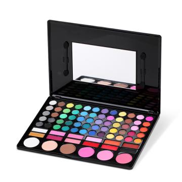Large 35 holes colors magnetic empty black eyeshadow case plastic private label eyeshadow palette packaging