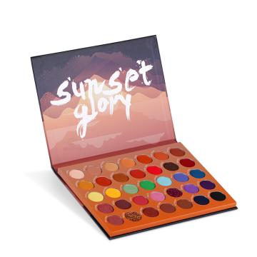 Custom 35-Color Eye Shadow Palette Case Square Cosmetic Box with Private Label