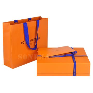 Luxury Paper Cardboard Embossed Logo Printing Mini Gift Boutique Packaging Bag with Logo